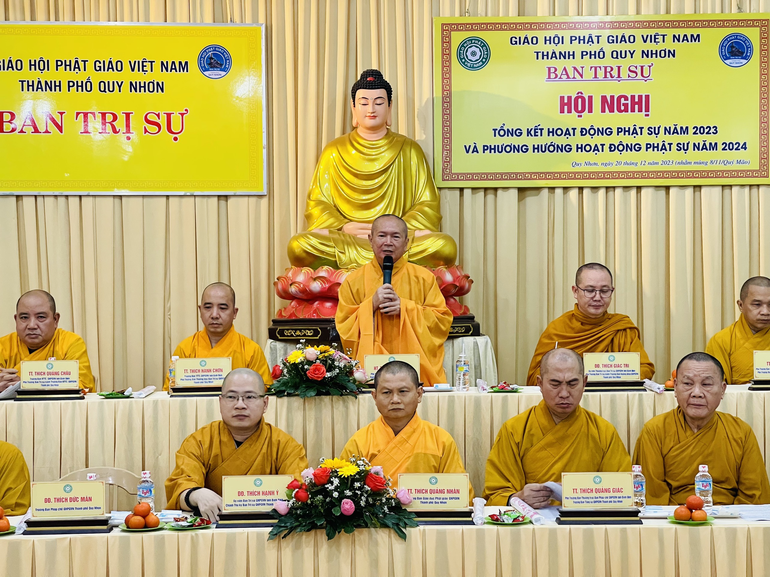 Hội nghị tổng kết Phật sự của Phật giáo Quy Nhơn năm 2023